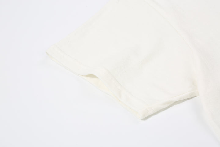 WASEW WSW-001-20 6.2oz Loopwheeled Pack T-Shirt in crew neck, made from custom loopwheeled jersey in Wakayama Japan sleeve cuff
