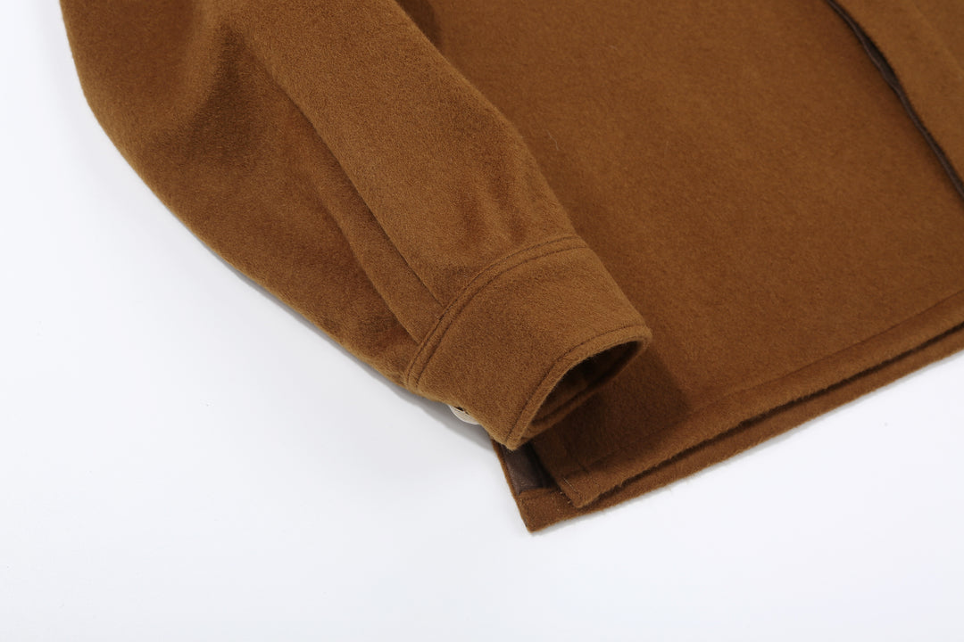 Stevenson Overall Co. Brave Man – BM2 Wool Navajo shirt - Brown