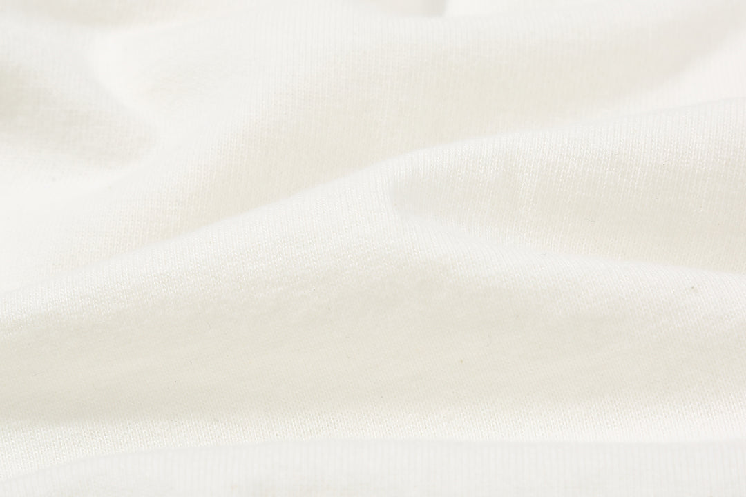WASEW WSW-001-20 6.2oz Loopwheeled Pack T-Shirt in crew neck, made from custom loopwheeled jersey in Wakayama Japan jersey close up