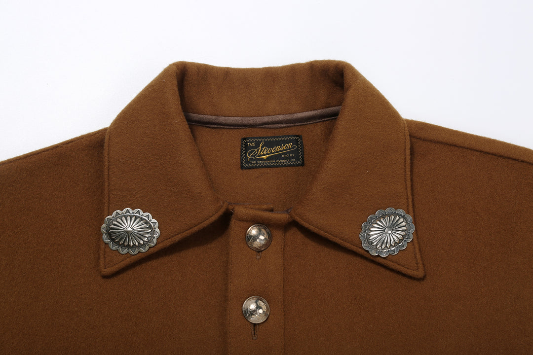 Stevenson Overall Co. Brave Man – BM2 Wool Navajo shirt - Brown