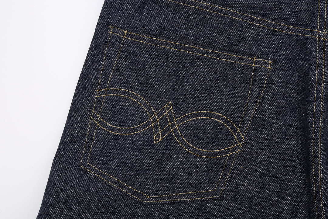 Warehouse Dead Stock Blue Lot 1000XX Straight Fit Jeans – Stitched Back - Pocket Arcs
