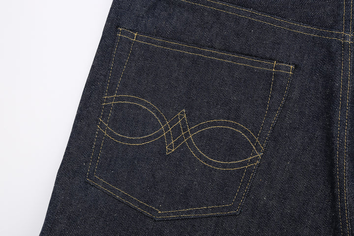 Warehouse Dead Stock Blue Lot 1000XX Straight Fit Jeans – Stitched Back - Pocket Arcs