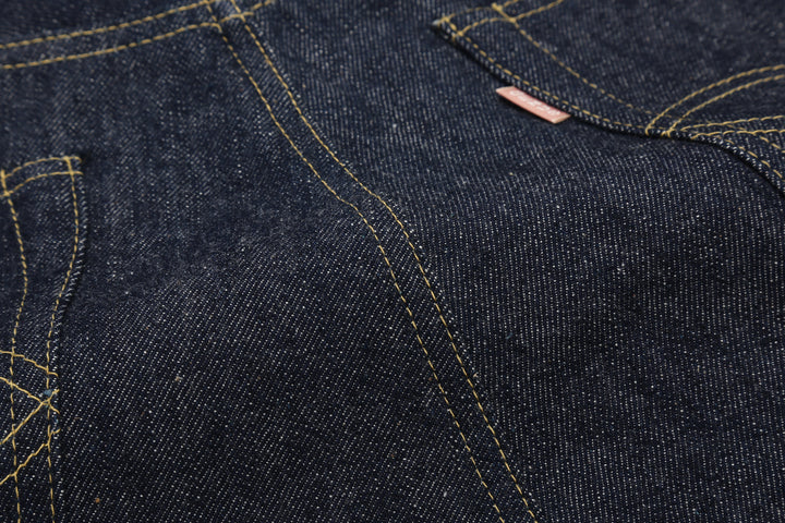 Warehouse Dead Stock Blue Lot 1000XX Straight Fit Jeans – Back Side Seam - Detail