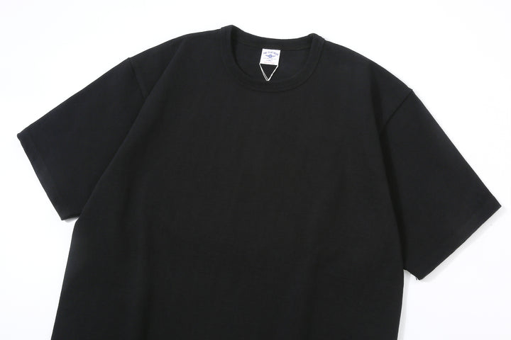 The Flat Head FN-HTK-001 20oz heavyweight loopwheel T-shirt black detail