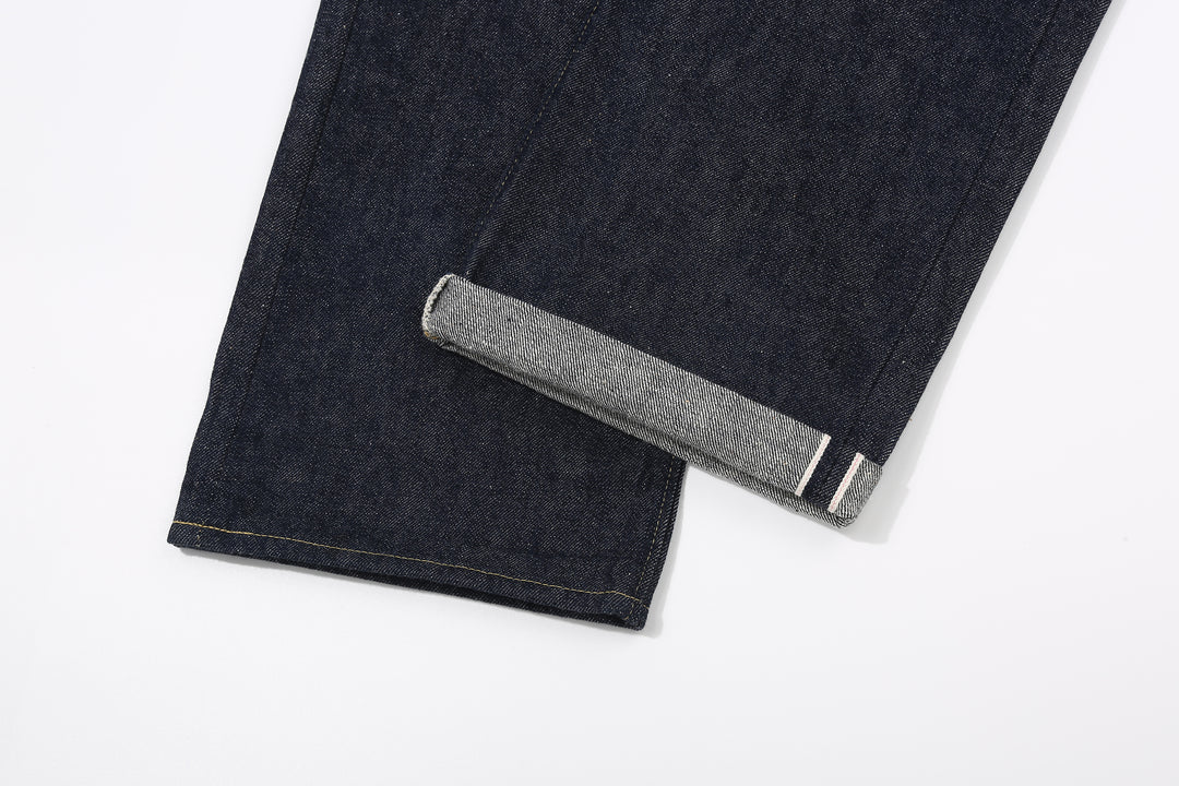 Warehouse Dead Stock Blue Lot 1000XX Straight Fit Jeans – Hem And Turned-Up Selvedge - Detail