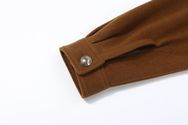 Stevenson Overall Co. Brave Man – BM2 Wool Navajo shirt - Brown
