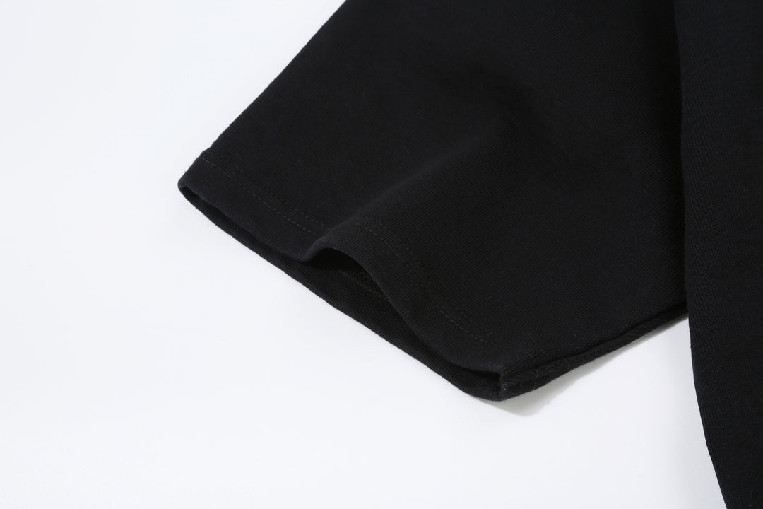 The Flat Head FN-HTK-001 20oz heavyweight loopwheel T-shirt black sleeve