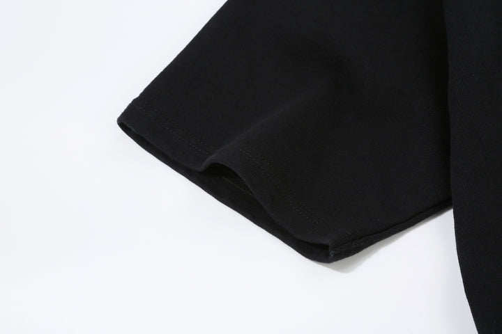 The Flat Head FN-HTK-001 20oz heavyweight loopwheel T-shirt black sleeve