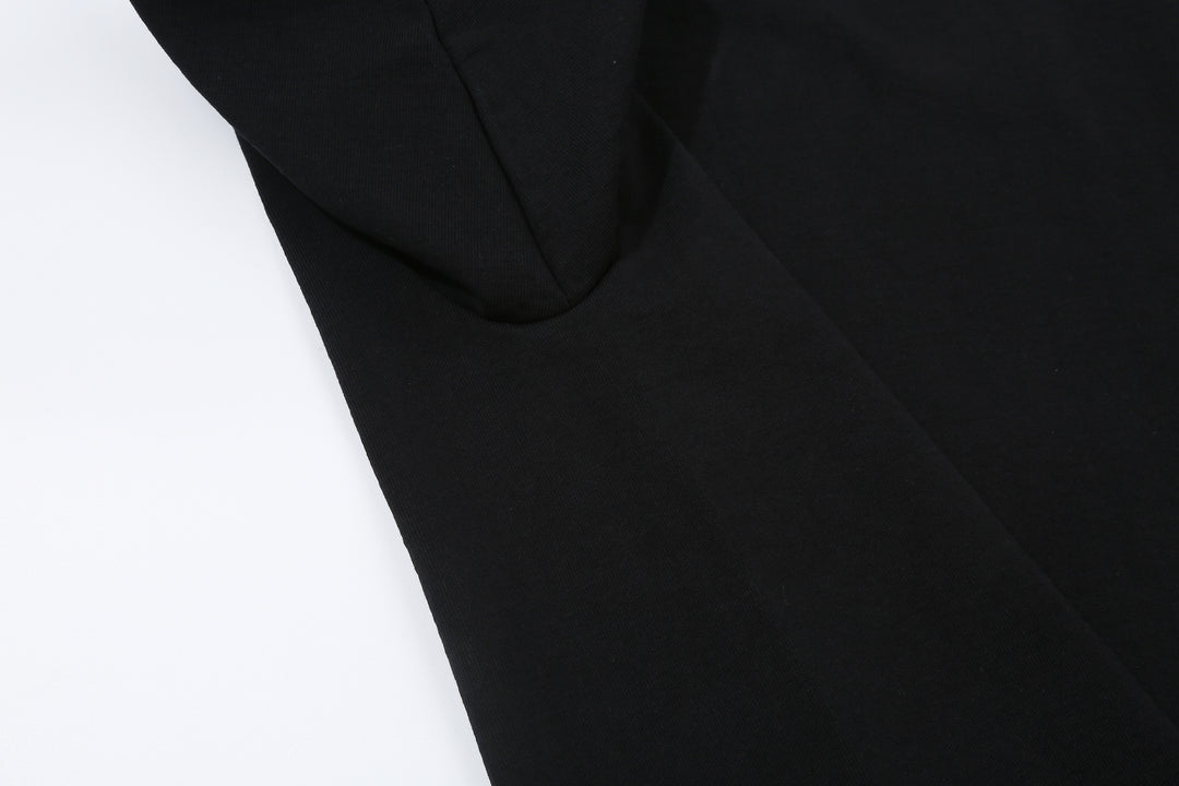 The Flat Head FN-HTK-001 20oz heavyweight loopwheel T-shirt black no side seam