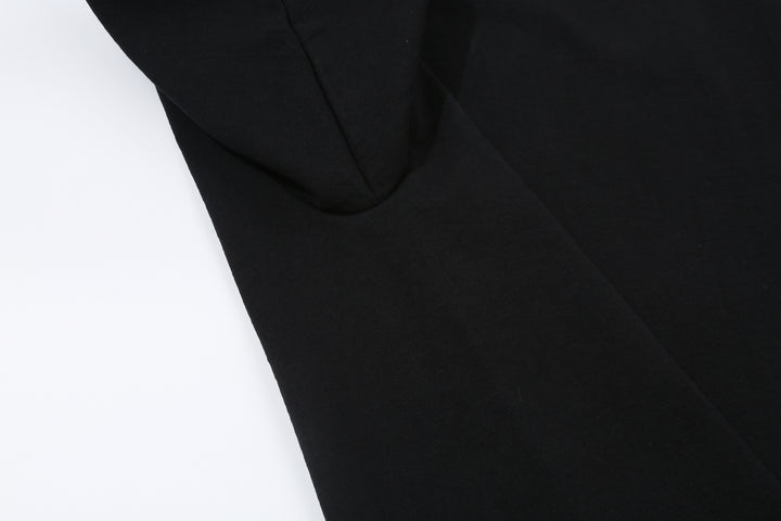 The Flat Head FN-HTK-001 20oz heavyweight loopwheel T-shirt black no side seam