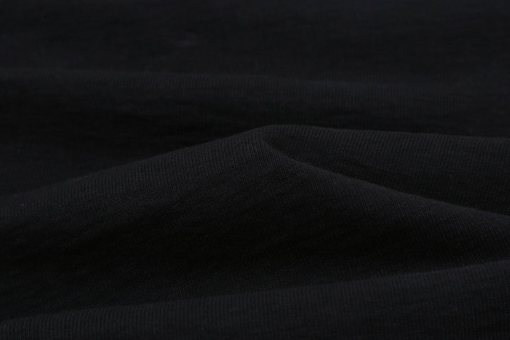 The Flat Head FN-HTK-001 20oz heavyweight loopwheel T-shirt black close up