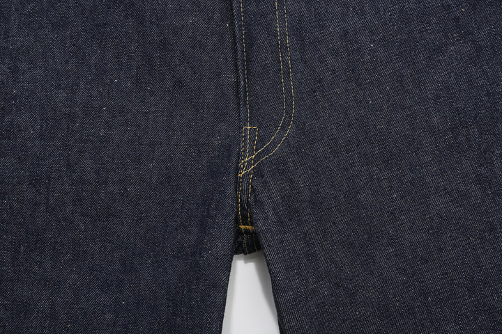 Warehouse Dead Stock Blue Lot 1000XX Straight Fit Jeans – Front Rise And Crotch Seam - Detail