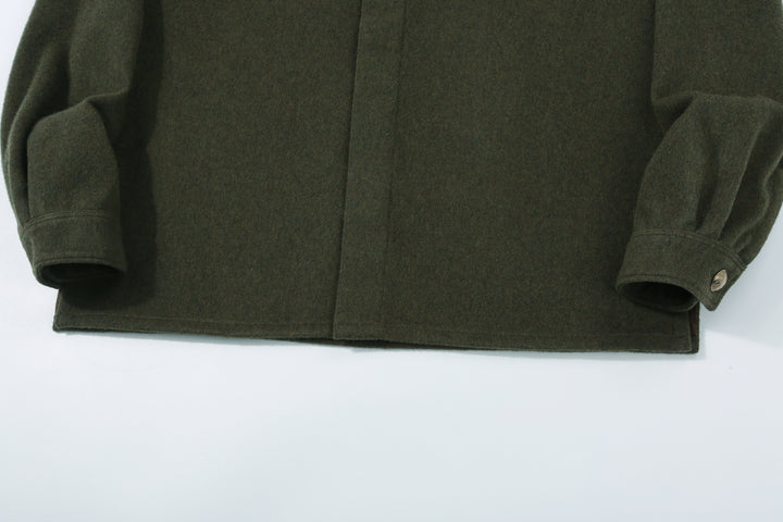 Stevenson Overall Co. Brave Man – BM2 Wool Navajo shirt - Heather Olive