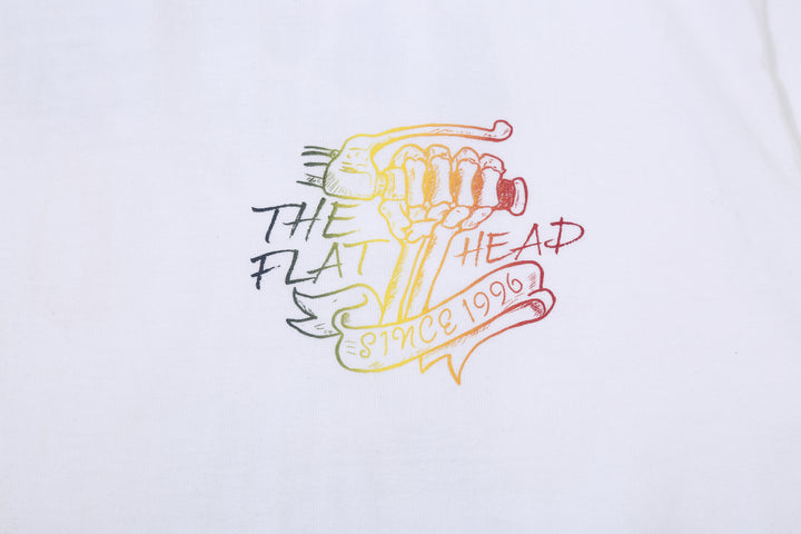 The Flat Head FN-THC-053A Chopper Gradation Graphic T-Shirt - Crew Neck