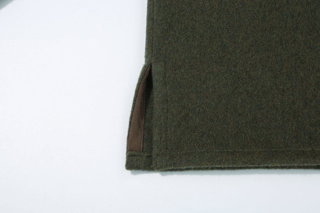 Stevenson Overall Co. Brave Man – BM2 Wool Navajo shirt - Heather Olive