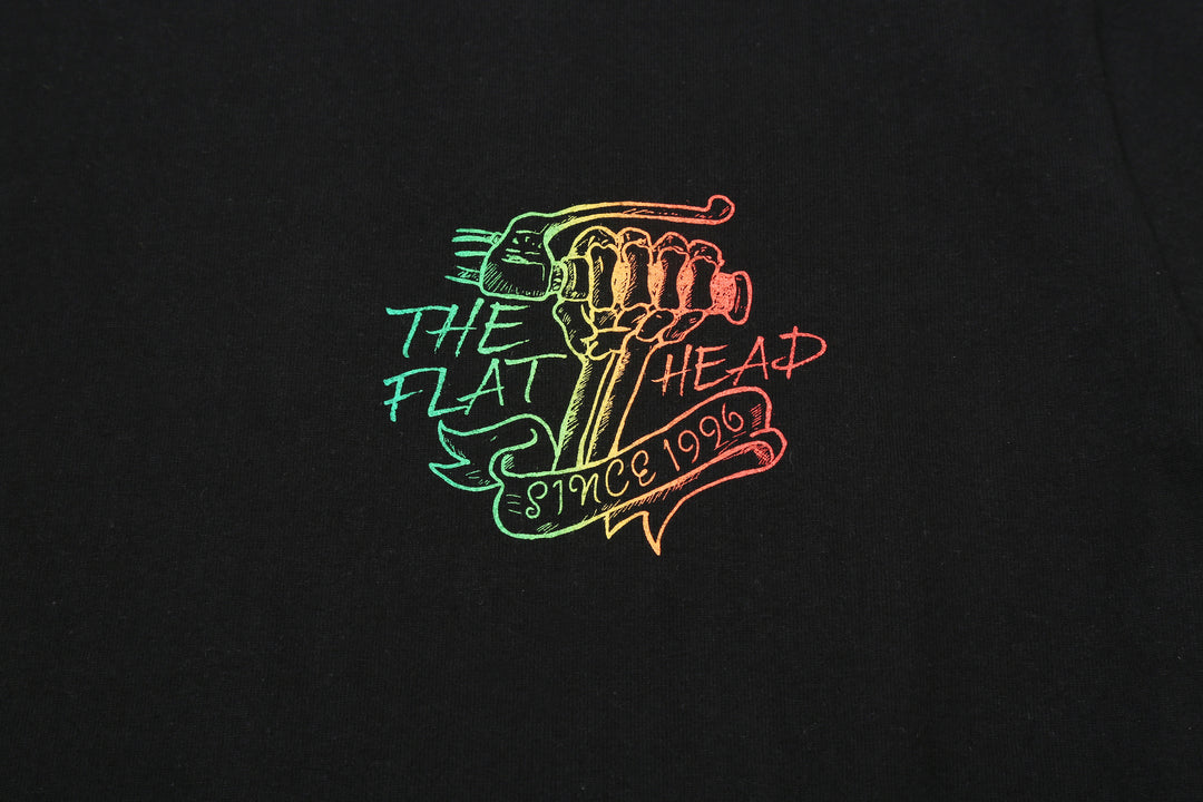 The Flat Head FN-THC-053A Chopper Gradation Graphic T-Shirt - Crew Neck