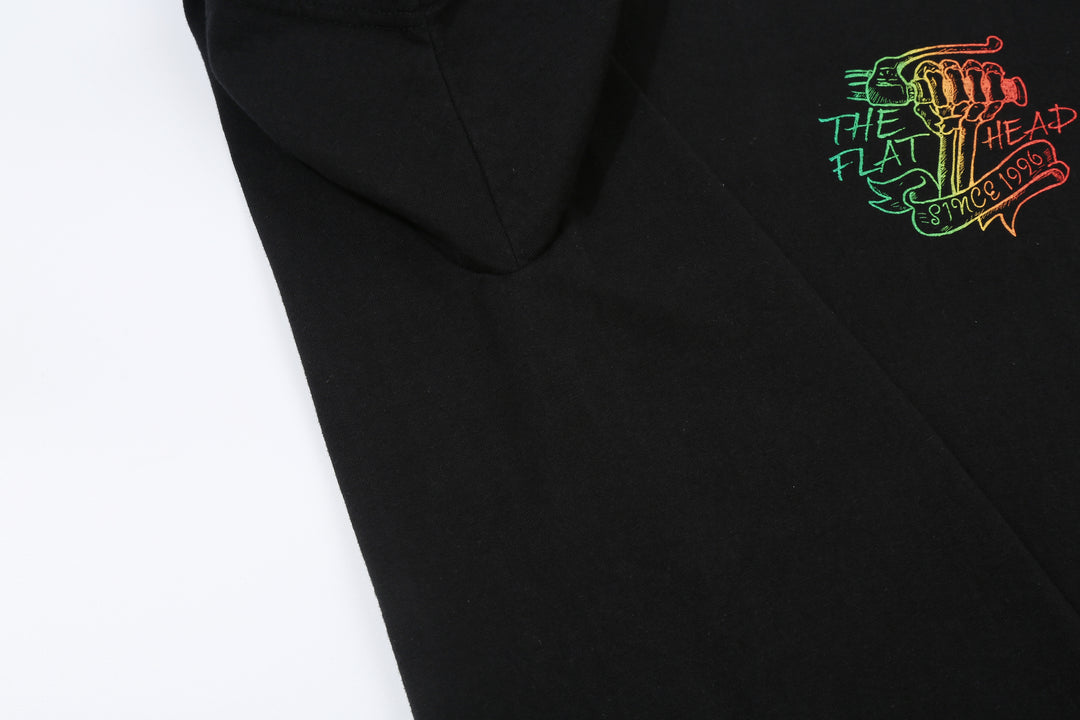 The Flat Head FN-THC-053A Chopper Gradation Graphic T-Shirt - Crew Neck