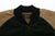 Stevenson Overall GA1 Golden Era Athletic jacket green beige neck close up