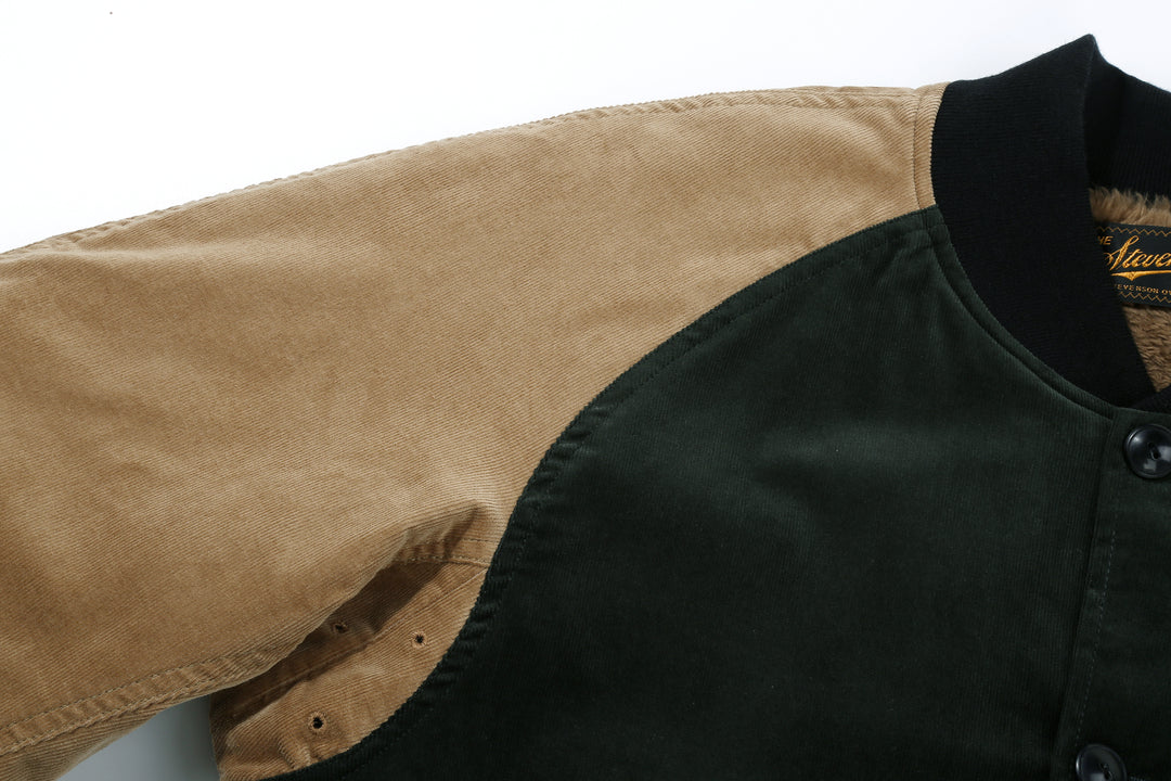Stevenson Overall GA1 Golden Era Athletic jacket green beige shoulder