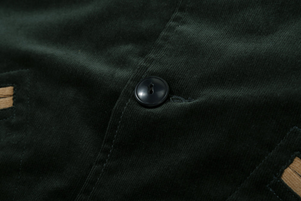 Stevenson Overall GA1 Golden Era Athletic jacket green beige button