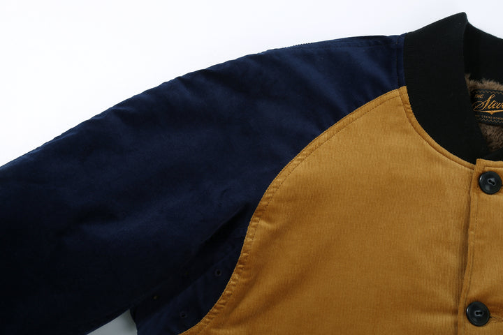Stevenson Overall GA1 Golden Era Athletic jacket navy mustard shoulder