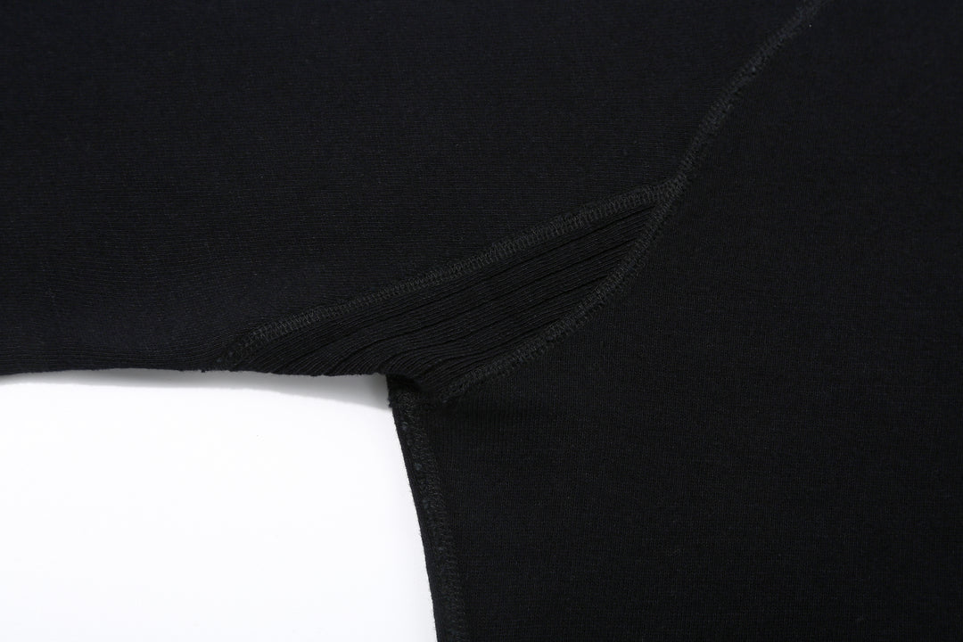Pure Blue Japan 5409-IDBK Indigo Sweatshirt Black Overdye – Ribbed Underarm Gusset Detail