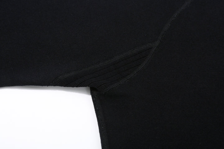 Pure Blue Japan 5409-IDBK Indigo Sweatshirt Black Overdye – Ribbed Underarm Gusset Detail