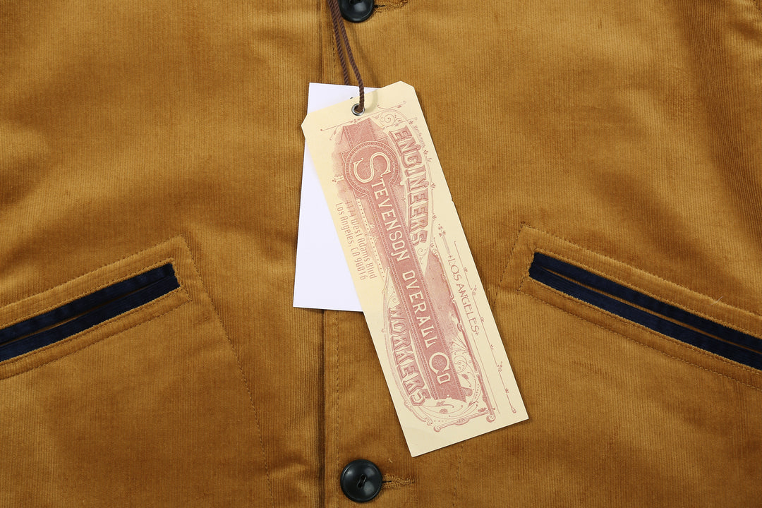 Stevenson Overall Co. Golden Era Athletic - GA1 Classic Varsity Jacket - Mustard x Navy