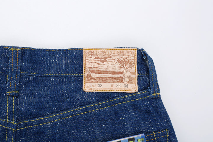 Samurai Jeans S211XX17oz-SLB Murakumo 17oz selvedge slub denim relaxed tapered fit leather patch