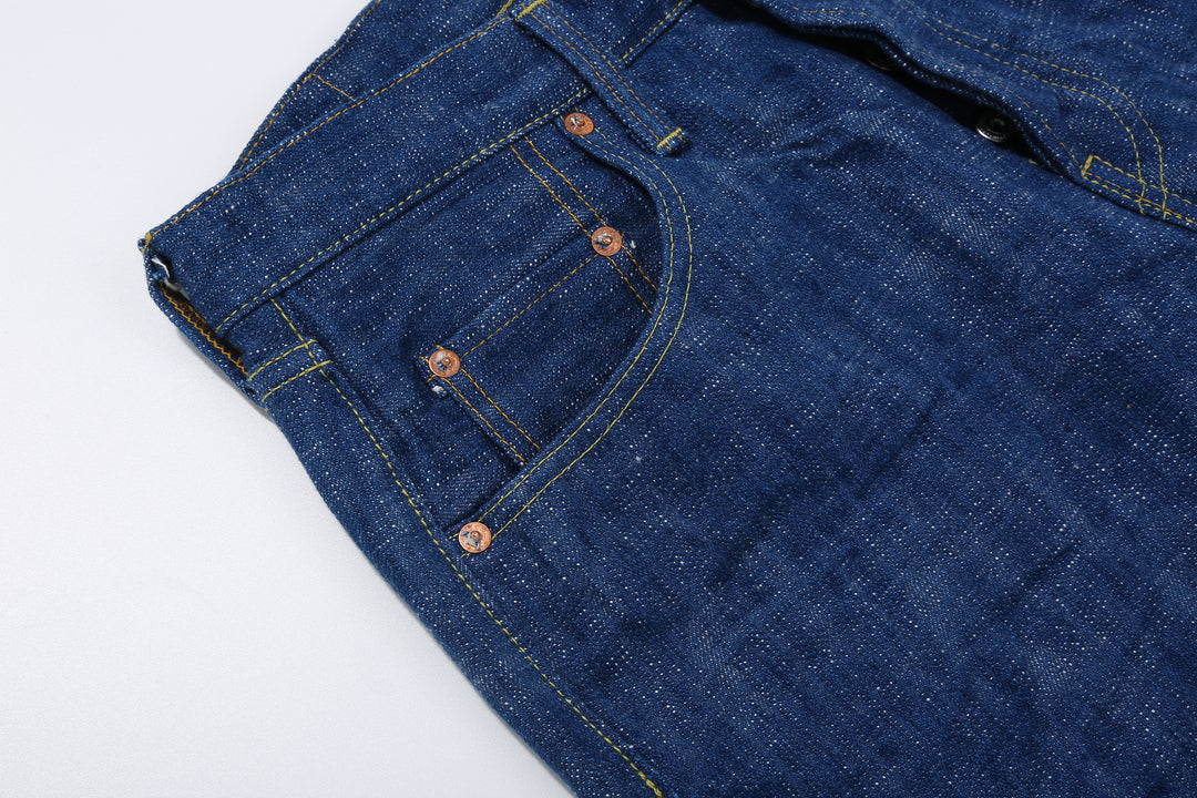 Samurai Jeans S211XX17oz-SLB Murakumo 17oz selvedge slub denim relaxed tapered fit front pocket right