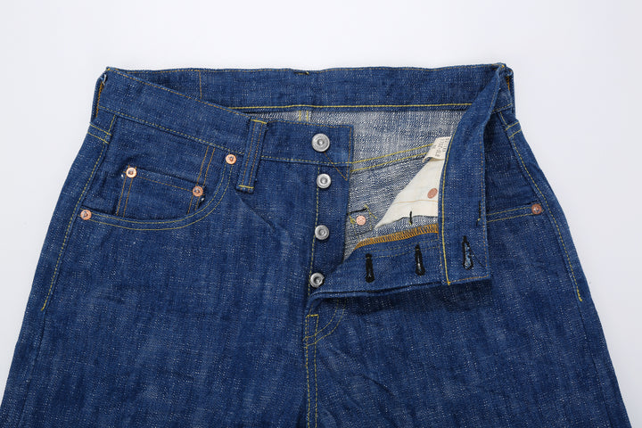 Samurai Jeans S211XX17oz-SLB Murakumo 17oz selvedge slub denim relaxed tapered fit full view button