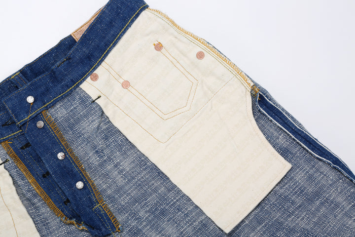 Samurai Jeans S211XX17oz-SLB Murakumo 17oz selvedge slub denim relaxed tapered fit pocket bag