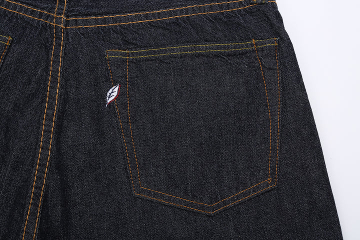 Pure Blue Japan 1182-002 10oz selvedge denim wide straight jeans lightweight back pocket