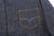 Deluxeware 7640 10.5oz selvedge denim work shirt made in Japan indigo denim shirt pocket detail