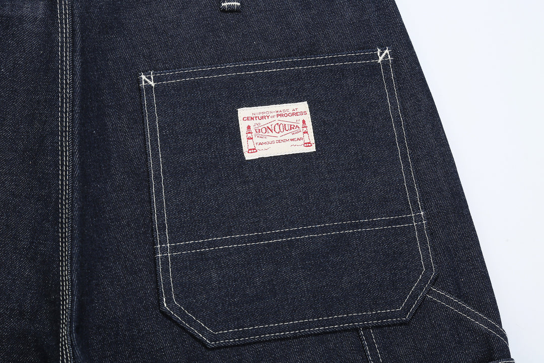 Boncoura 15oz Indigo Denim Painter Pants - Relaxed Tapered Fit