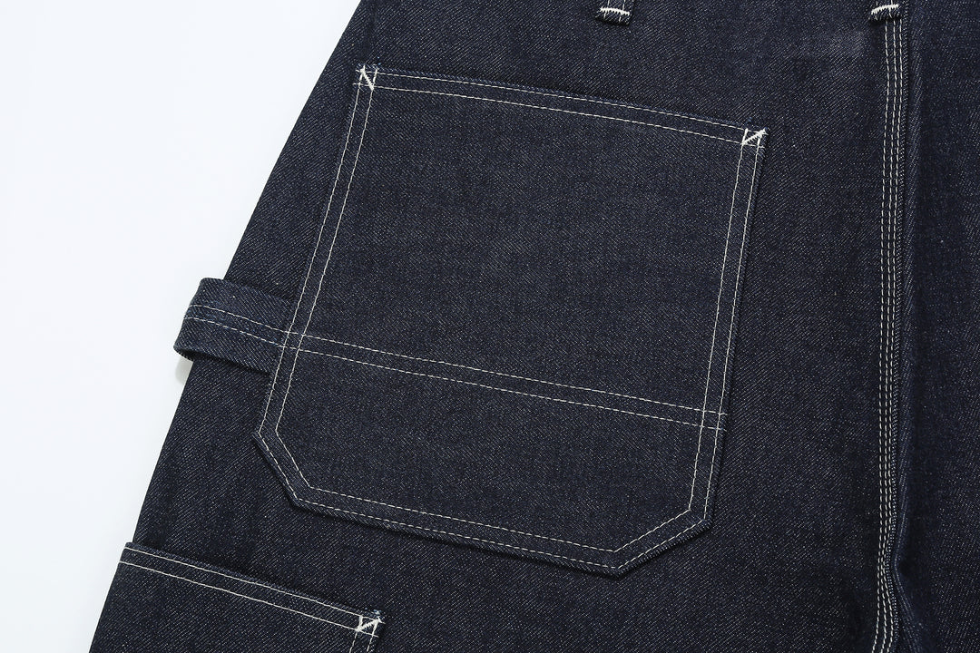 Boncoura 15oz Indigo Denim Painter Pants - Relaxed Tapered Fit