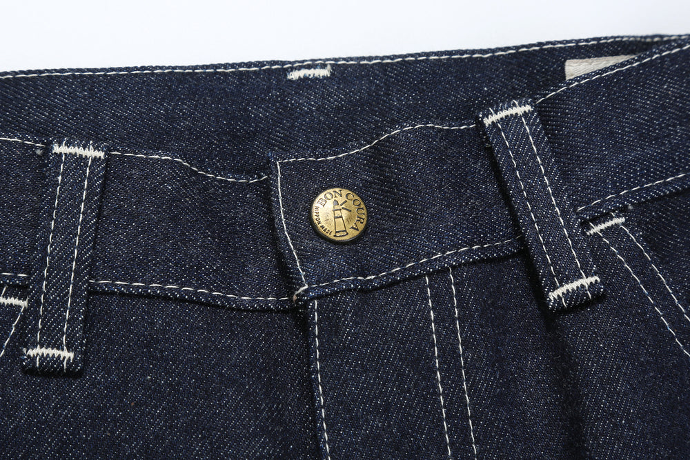 boncoura 15oz selvedge indigo denim painter pants straight fit