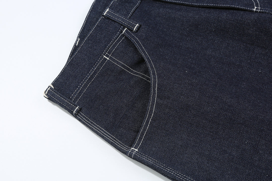 Boncoura 15oz Indigo Denim Painter Pants - Relaxed Tapered Fit