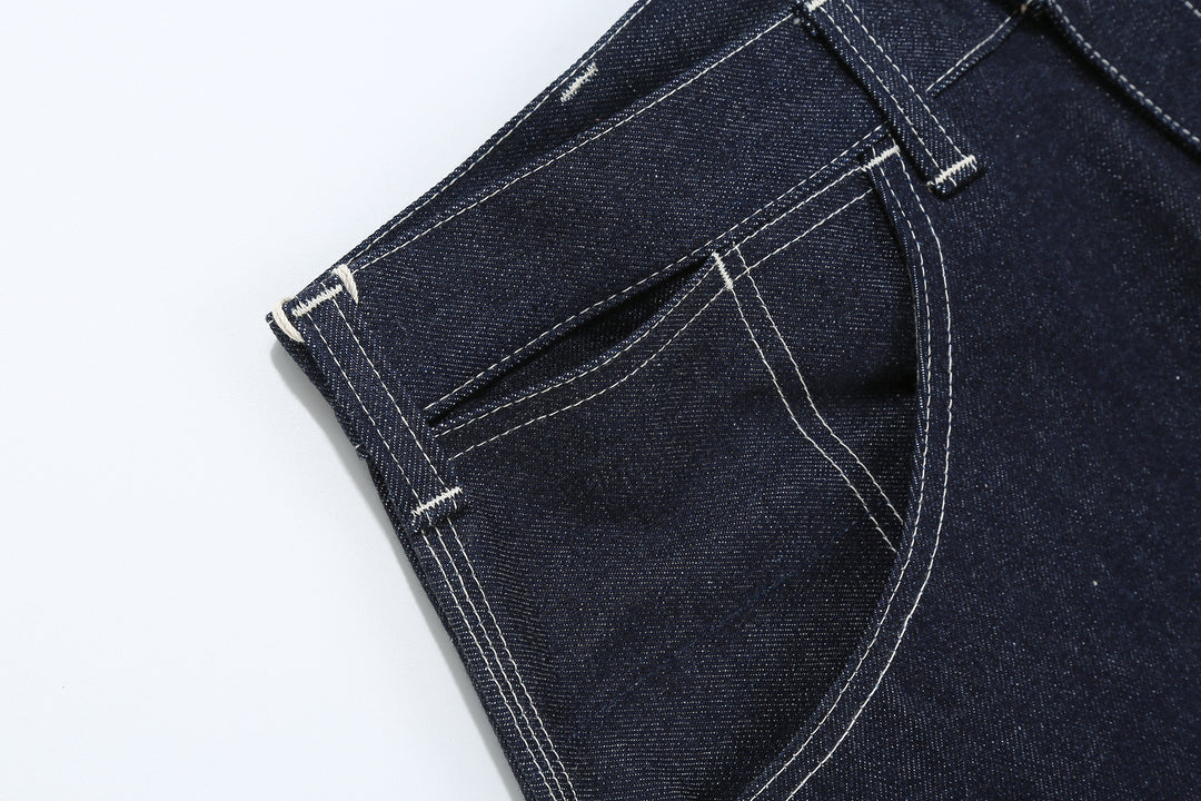 Boncoura 15oz Indigo Denim Painter Pants - Relaxed Tapered Fit