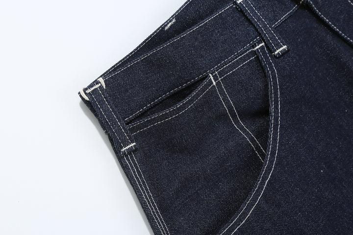 Boncoura 15oz Indigo Denim Painter Pants - Relaxed Tapered Fit