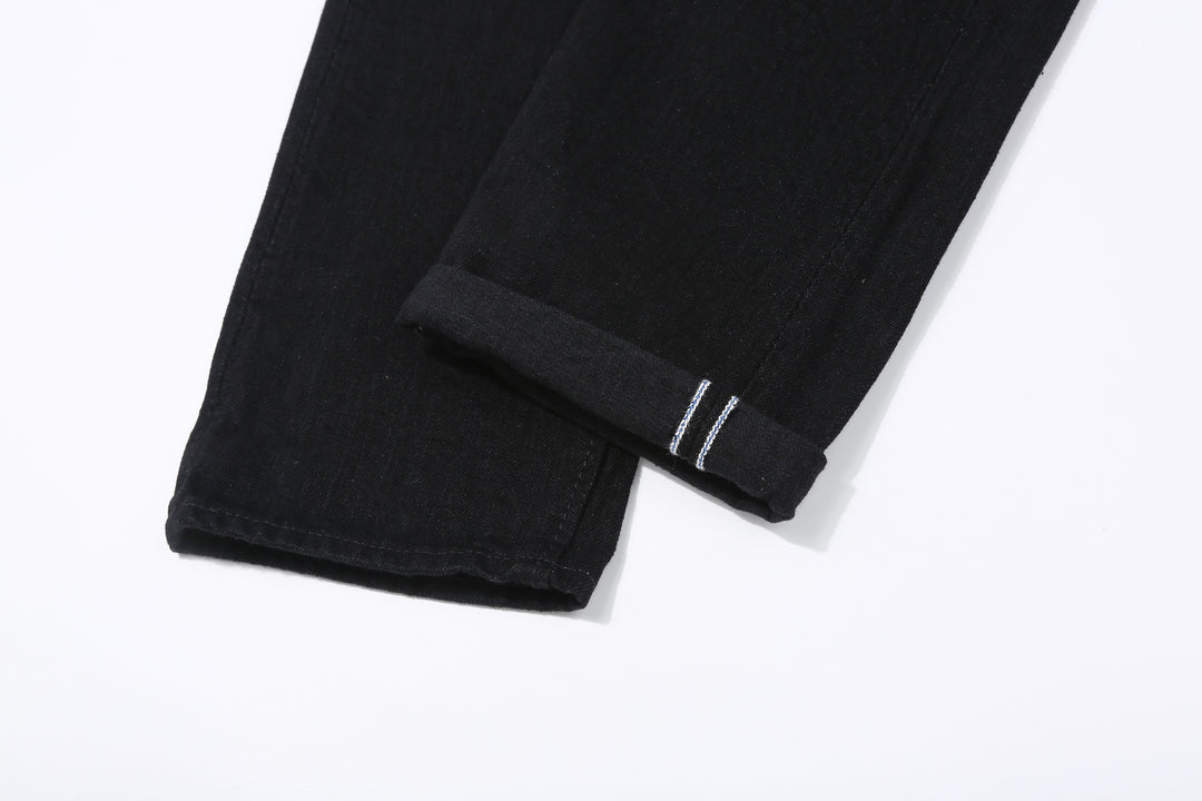 Pure Blue Japan XX-019-BK 14oz Black x Black Selvedge Denim - Relaxed Tapered Fit