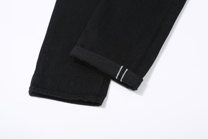 Pure Blue Japan XX-019-BK 14oz Black x Black Selvedge Denim - Relaxed Tapered Fit