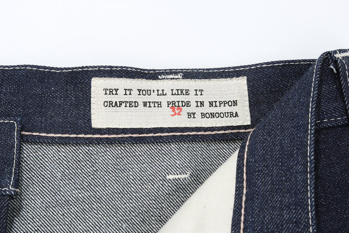 Boncoura 15oz Indigo Denim Painter Pants - Relaxed Tapered Fit