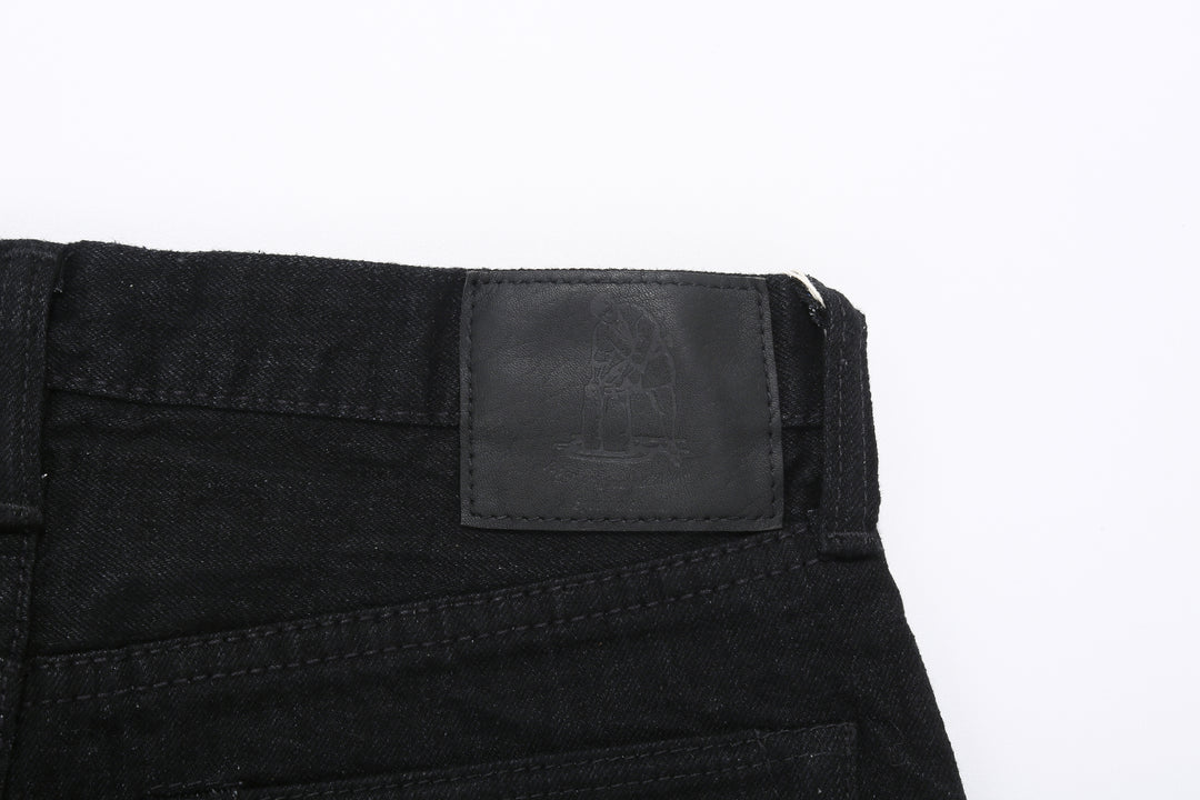 Pure Blue Japan XX-019-BK 14oz Black x Black Selvedge Denim - Relaxed Tapered Fit