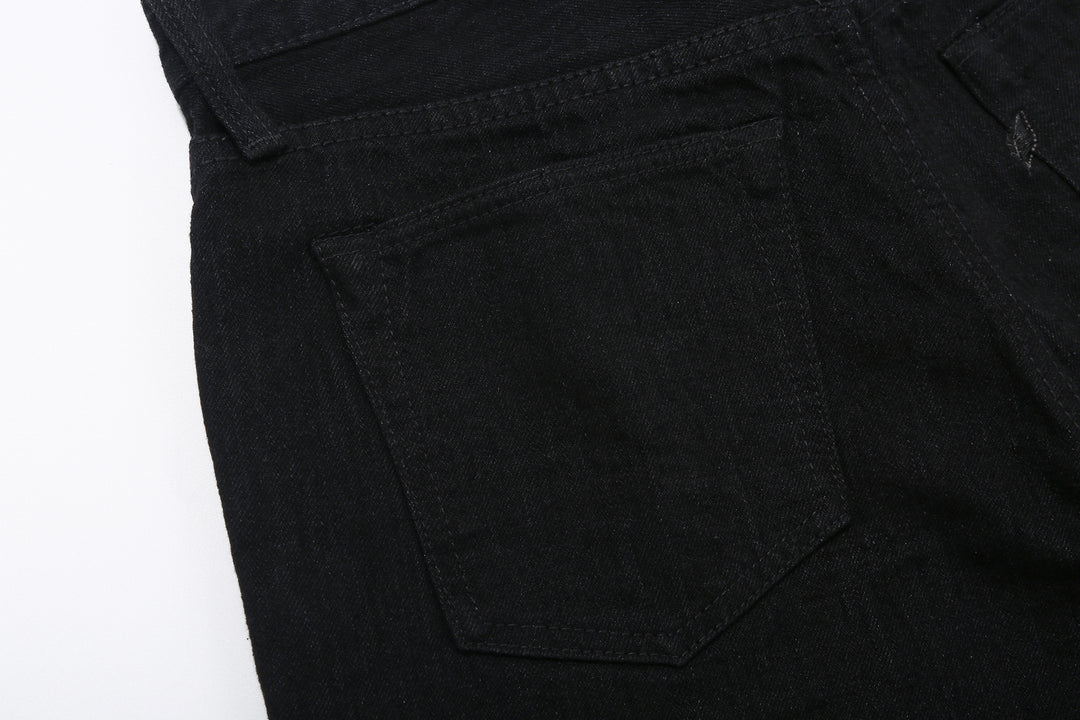Pure Blue Japan XX-019-BK 14oz Black x Black Selvedge Denim - Relaxed Tapered Fit