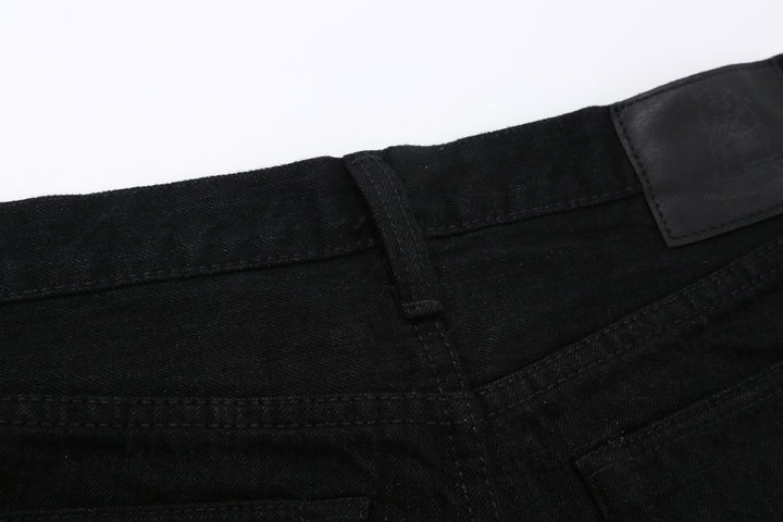 Pure Blue Japan XX-019-BK 14oz Black x Black Selvedge Denim - Relaxed Tapered Fit