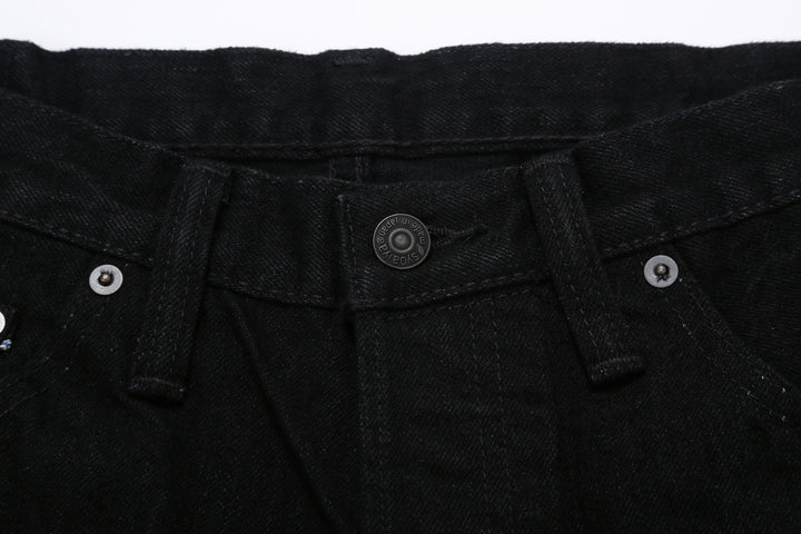 Pure Blue Japan XX-019-BK 14oz Black x Black Selvedge Denim - Relaxed Tapered Fit