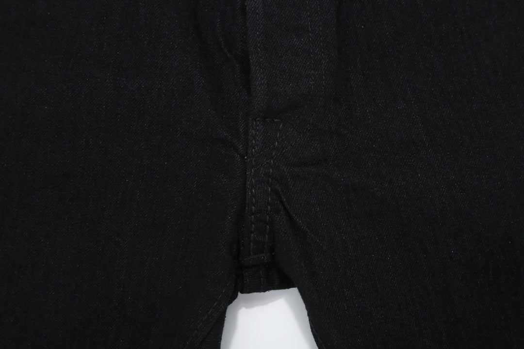 Pure Blue Japan XX-019-BK 14oz Black x Black Selvedge Denim - Relaxed Tapered Fit