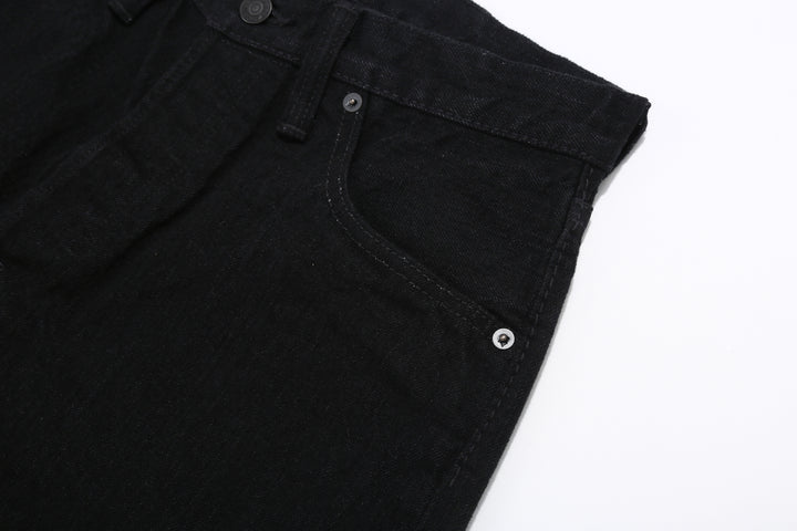 Pure Blue Japan XX-019-BK 14oz Black x Black Selvedge Denim - Relaxed Tapered Fit