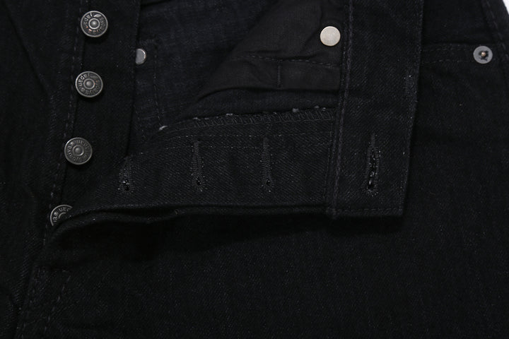 Pure Blue Japan XX-019-BK 14oz Black x Black Selvedge Denim - Relaxed Tapered Fit